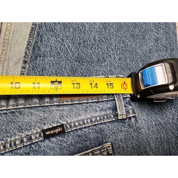 Wrangler Denim Maxi Skirt Size 6 Raw Hem Front Split NWT - Picture 11 of 15